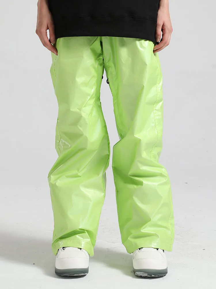 Men's White Dazzling Ski Pants