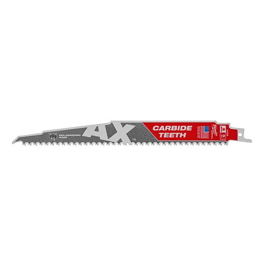 Milwaukee 48-00-5226 THE AX 5 TPI x 9" Carbide Teeth Sawzall Blade