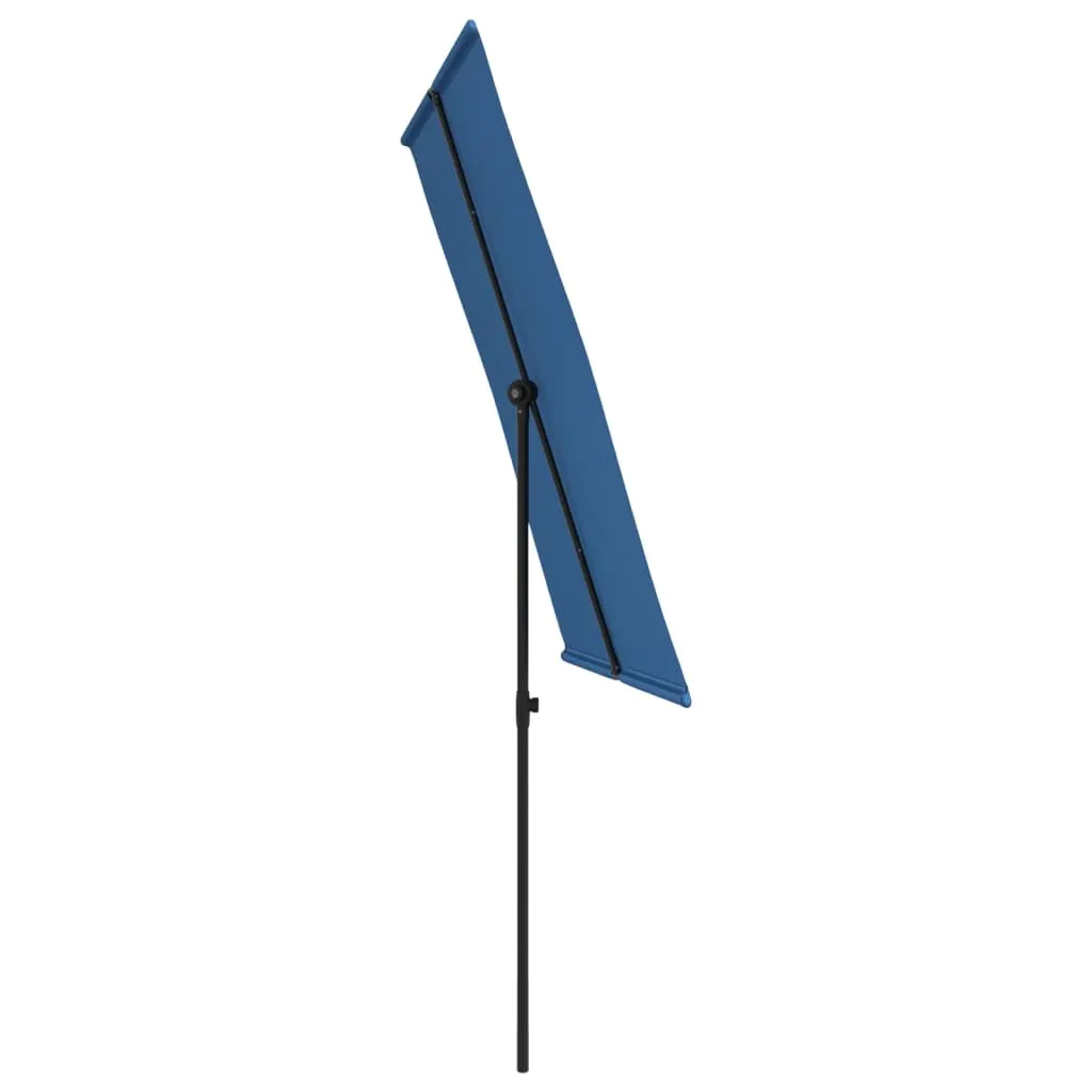 Outdoor Parasol with Aluminium Pole 2x1.5 m Azure Blue