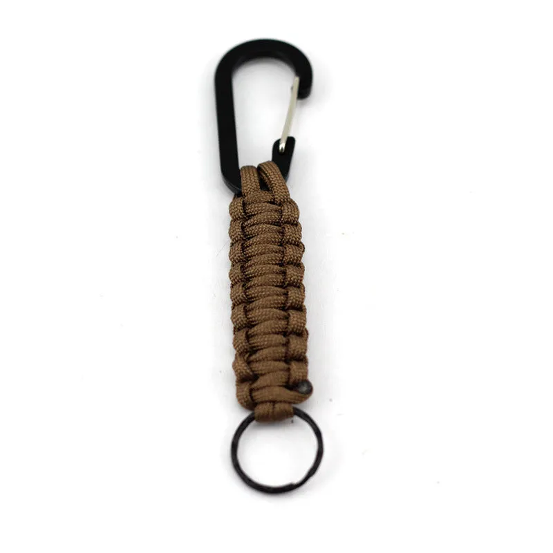 Paracord Keychains With Carabiner,Hiking Braided Utility Loop Hook