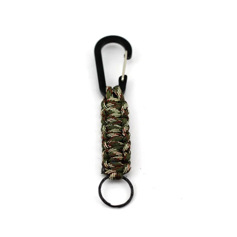 Paracord Keychains With Carabiner,Hiking Braided Utility Loop Hook