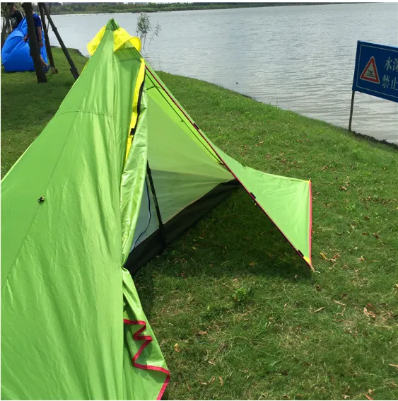 Poleless Portable Camping Gold-shaped Tent