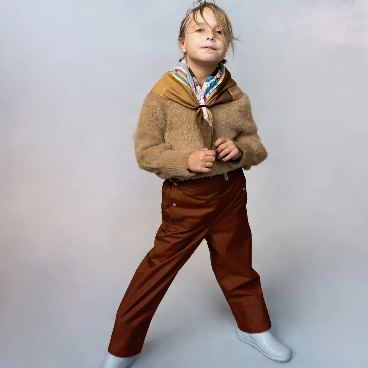 Rain Sailor Pants for Kids 100% recycled PET - Heron (2-10y)