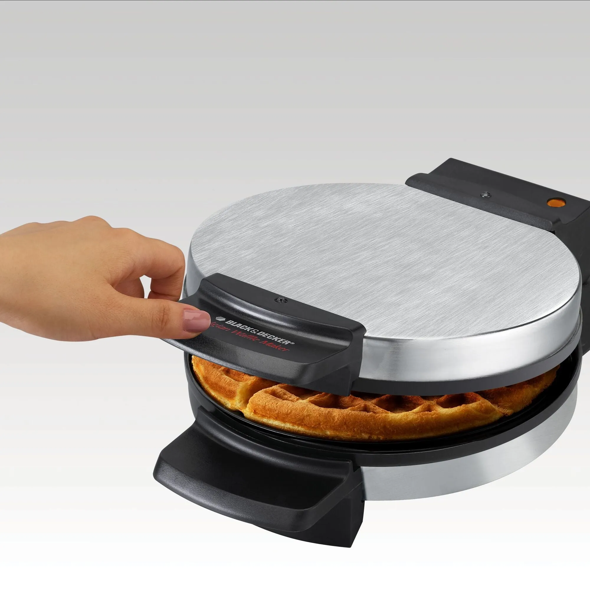 Stainless Steel Traditional Belgian Style Waffle Maker