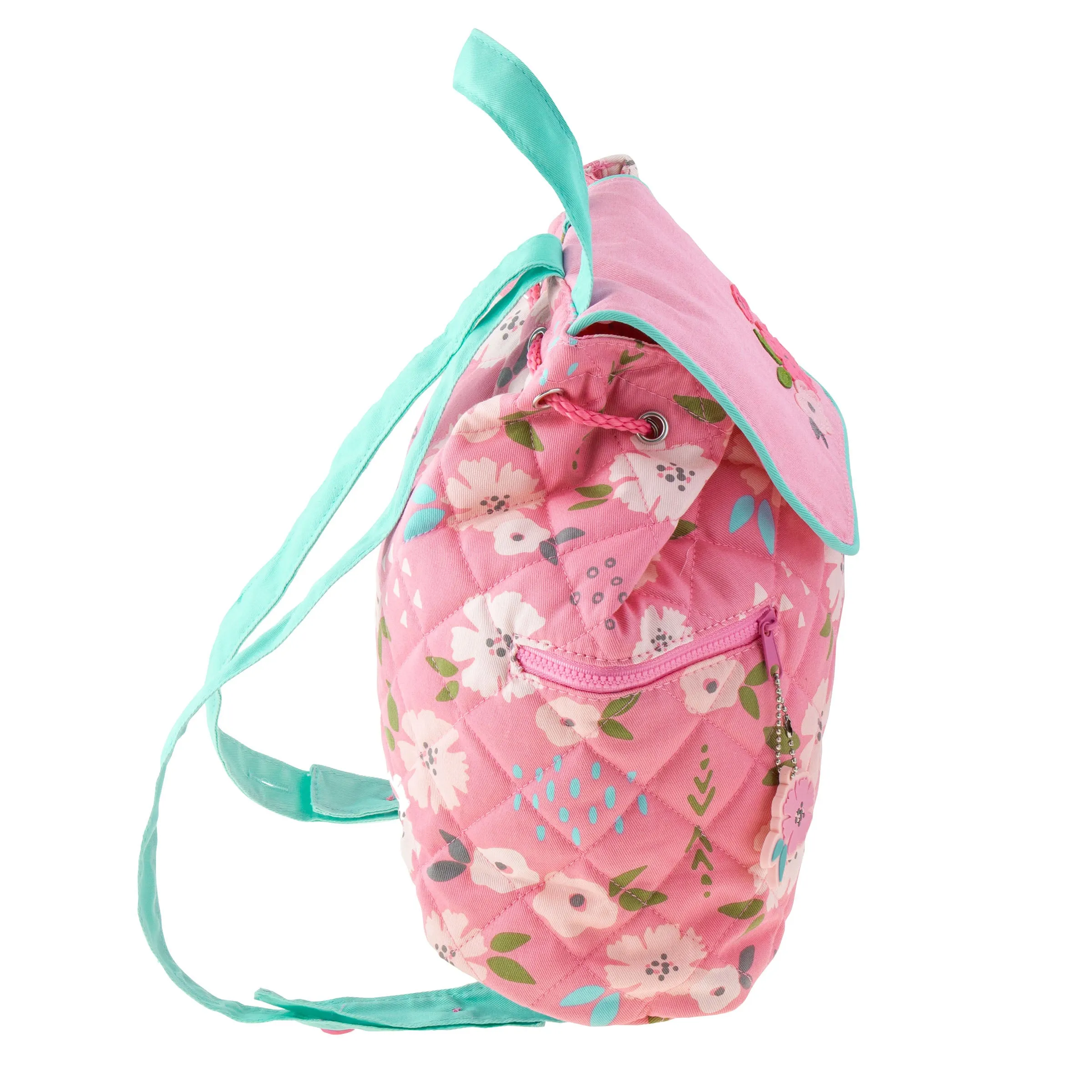 Stephen Joseph Quilted Backpack for Baby, Flowers