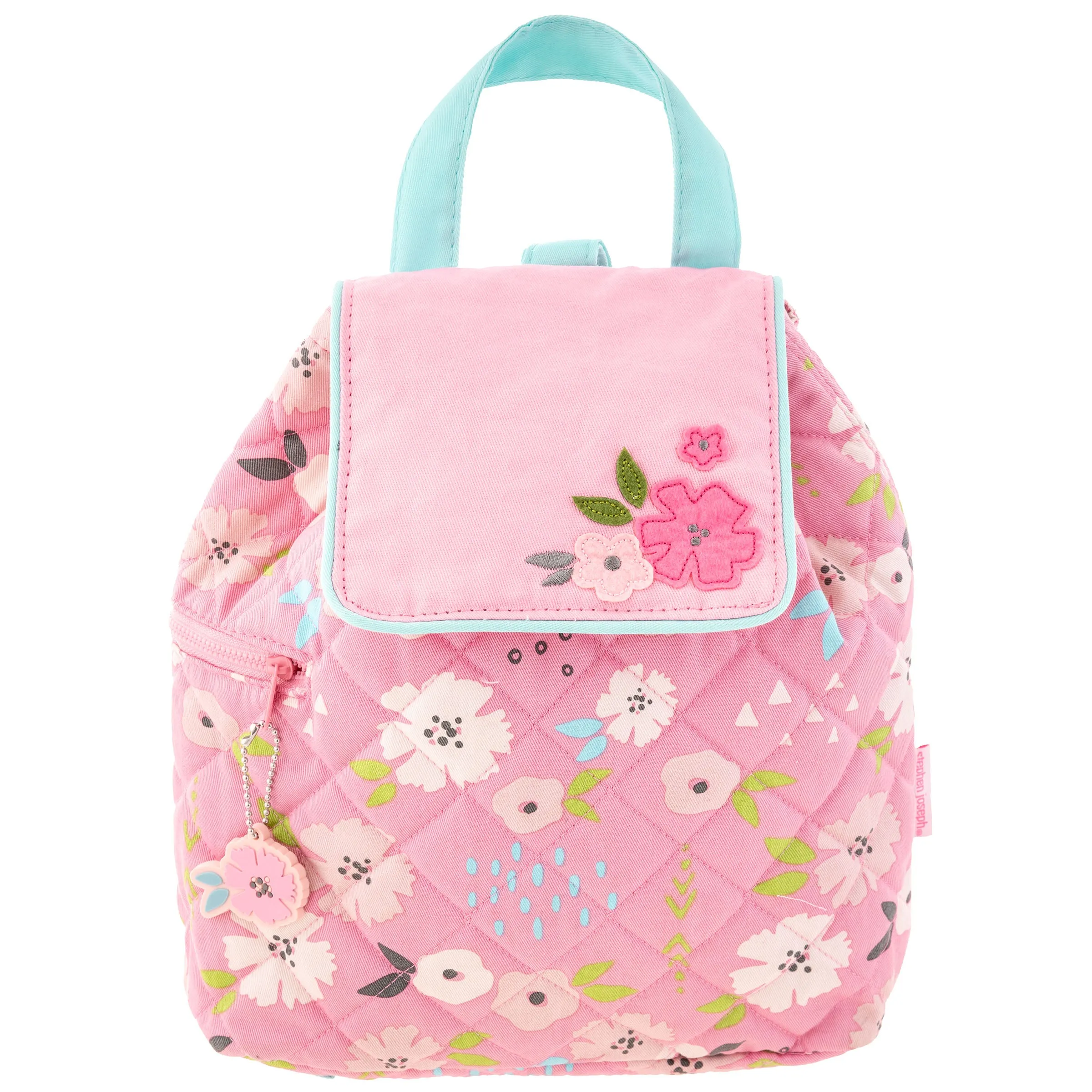 Stephen Joseph Quilted Backpack for Baby, Flowers