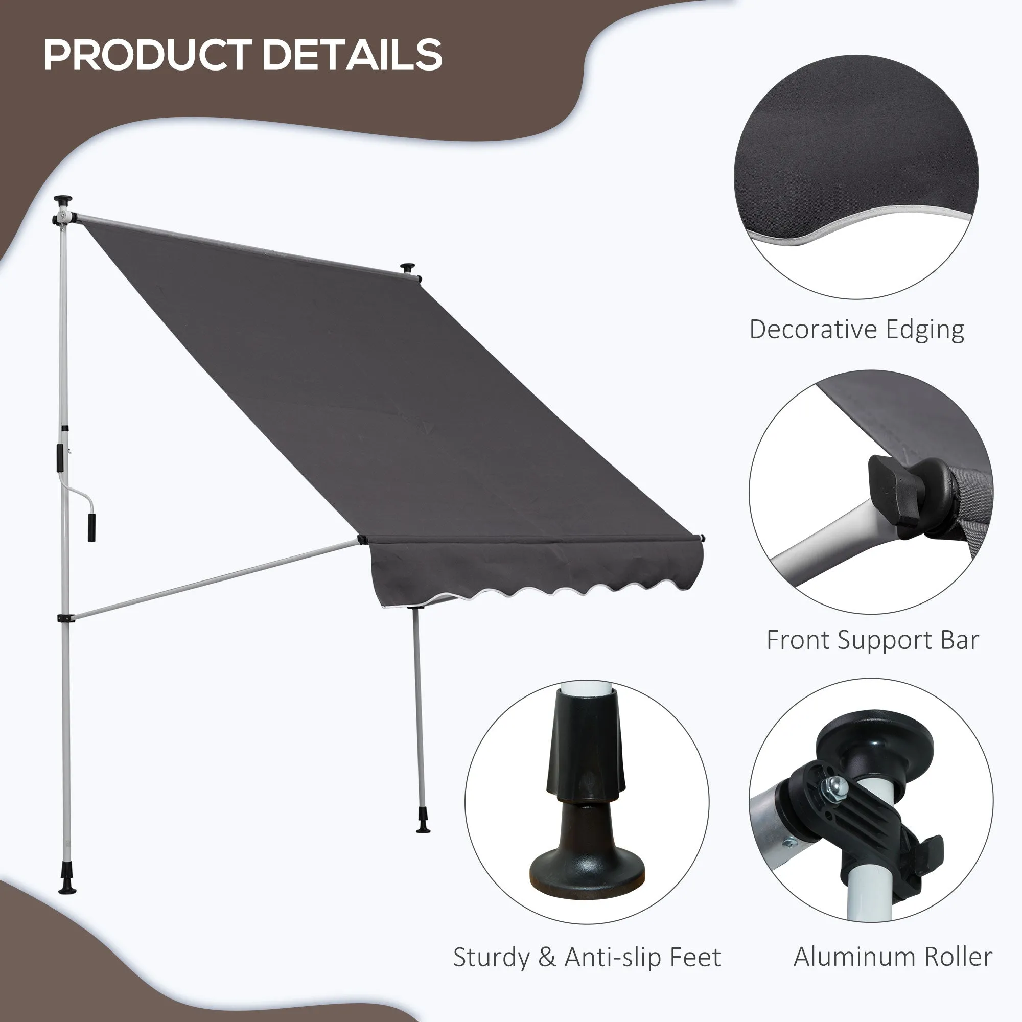 Sunshade Awning - Bring Shelter Into Your Garden Grey