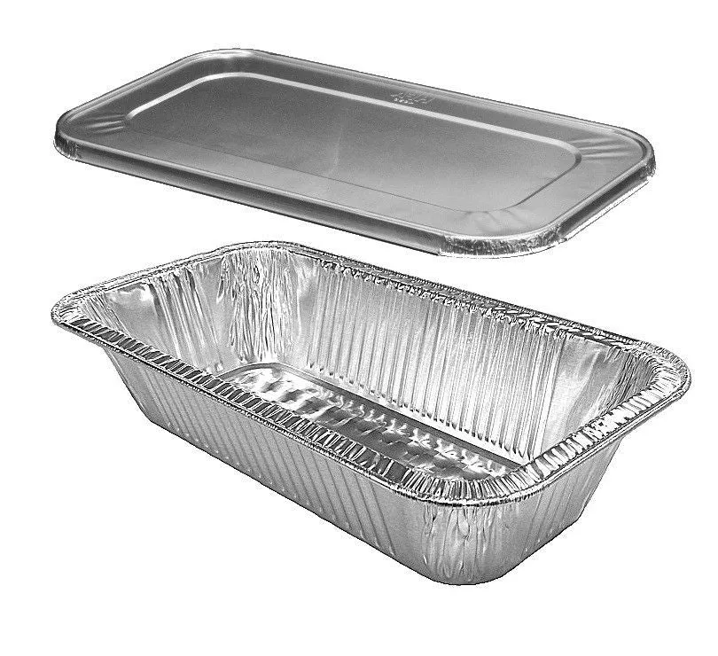 Third-Size Aluminum Foil Steam Table Pan w/Lid Combo 200/CS