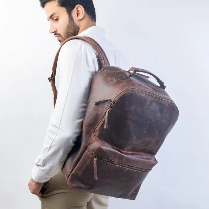 Traveler's Leather Backpack