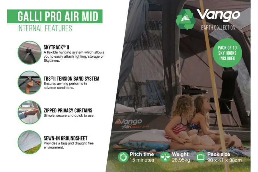 Vango Galli Pro Air Mid Drive Away Awning