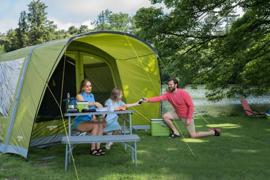 Vango "Avington Flow Air 500" 5 Person Inflatable Air Tent (in Herbal Green)