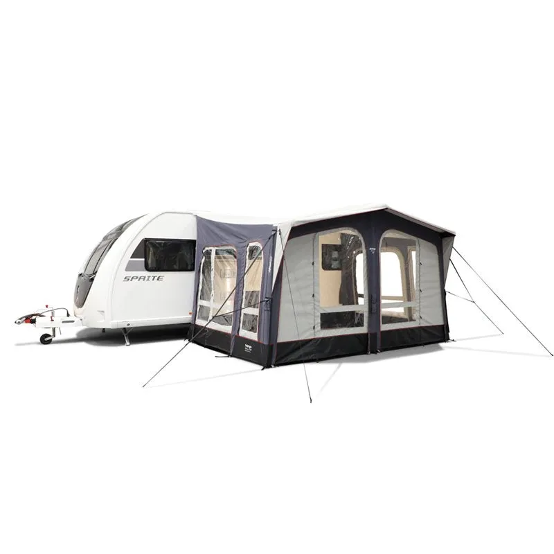 Vango Riviera Air Awning 390 Elements TC Package With Free Tall Annex Elements TC - Riviera, Caravan Awning Side Canopy and    CP225 - Breathable Fitted Carpet - Riviera 390